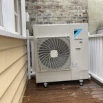 Daikin ducted outdoor unit installed on a decking at Balmain area.