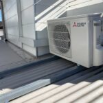 Outdoor ac unit on a roof